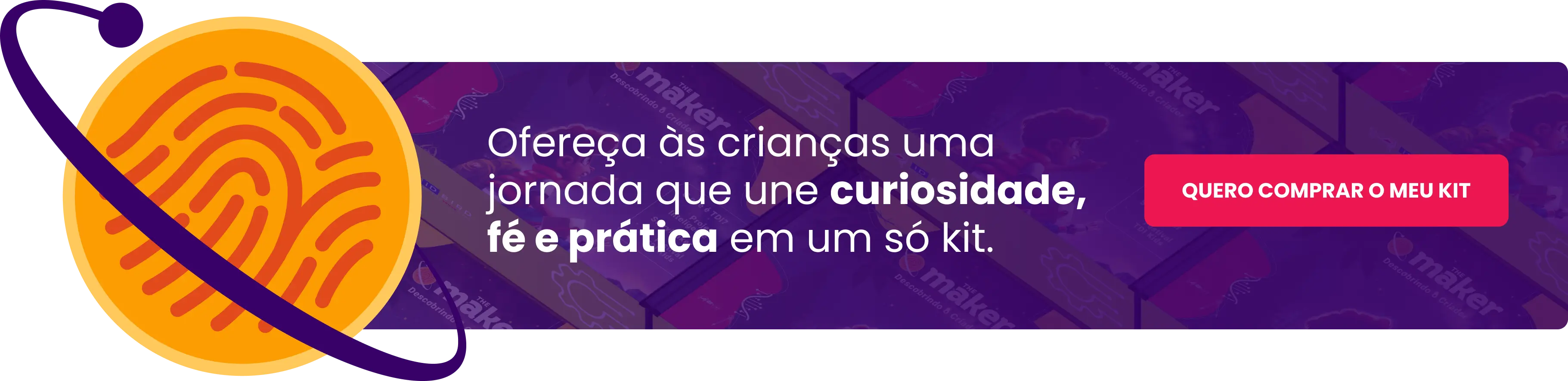 Ofereça às crianças uma jornada que une curiosidade, fé e prática em um só kit.